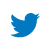 Twitter Icon White Circle Blue Logo